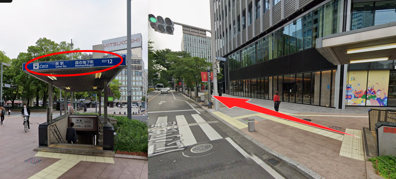 広小路通を東へ